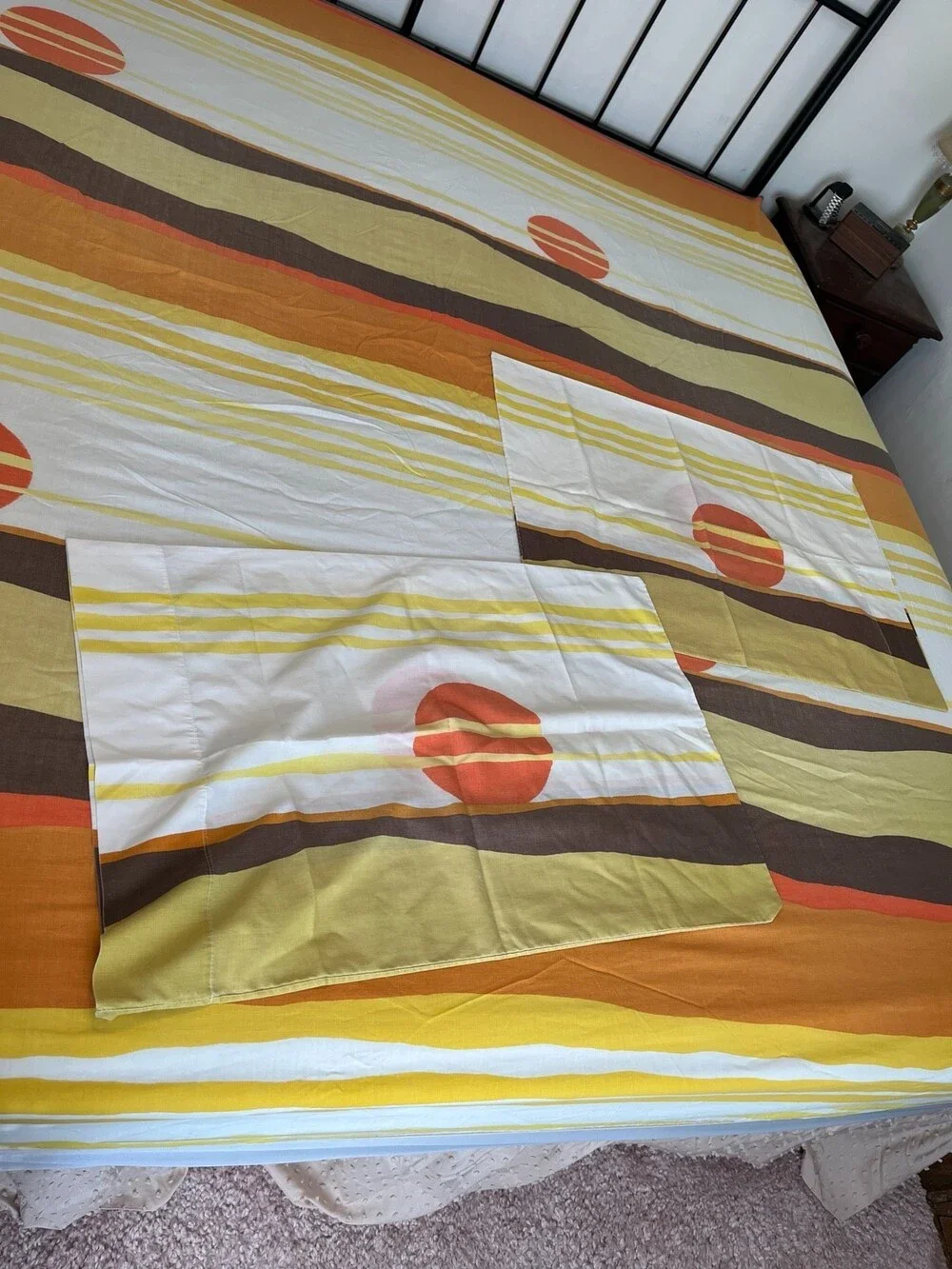 VTG Burlington Sunset Desert King Fitted Bed Sheet 2 Pillowcases Stranger Things